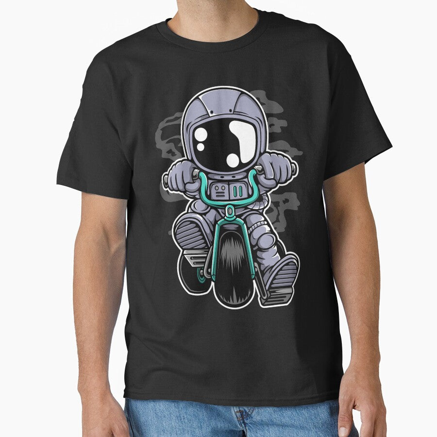 Astronaut Bicycle Biker - Funny Outer Space Lovers by Desteroids T-Shirts, Hoodie, Sweatshirt | BlankRebels.com (Image 1)