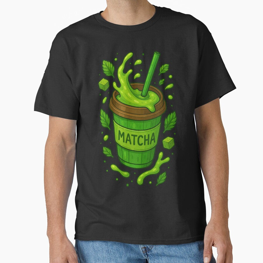 Matcha Madness - Funny Food Graphic by AgAndOl T-Shirts, Hoodie, Sweatshirt | BlankRebels.com (Image 1)