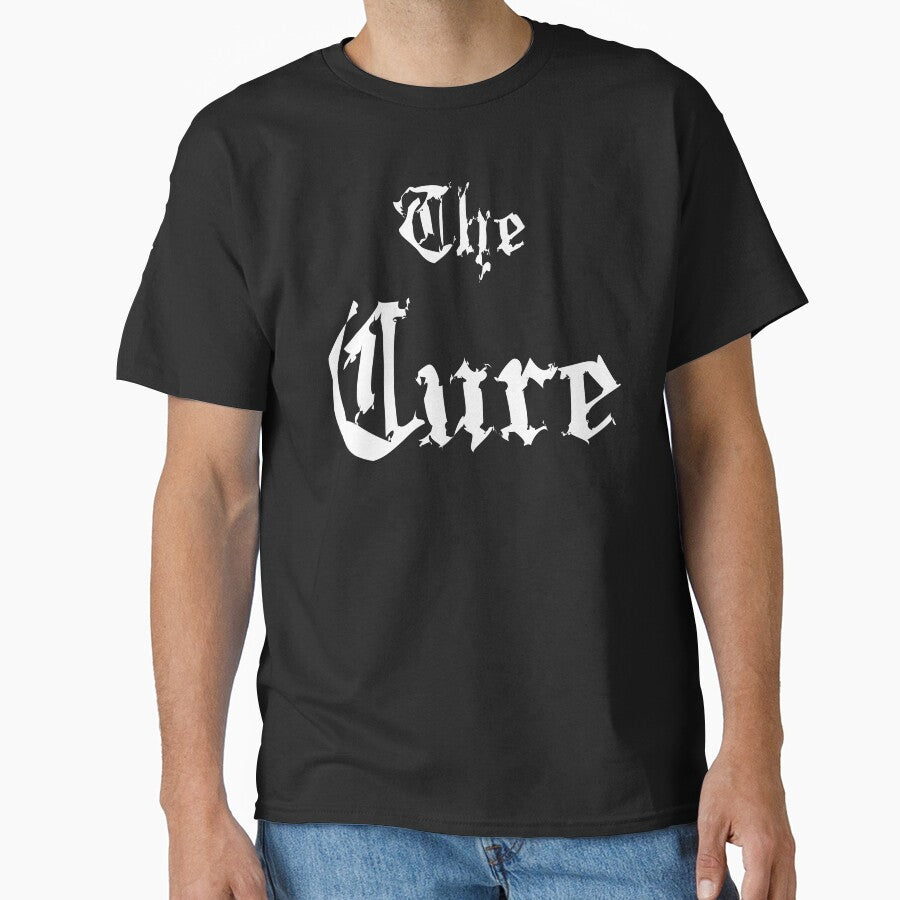 The Cure – Gothic Typography Tribute by simpledarkwavewisdom T-Shirts, Hoodie, Sweatshirt | BlankRebels.com (Image 1)