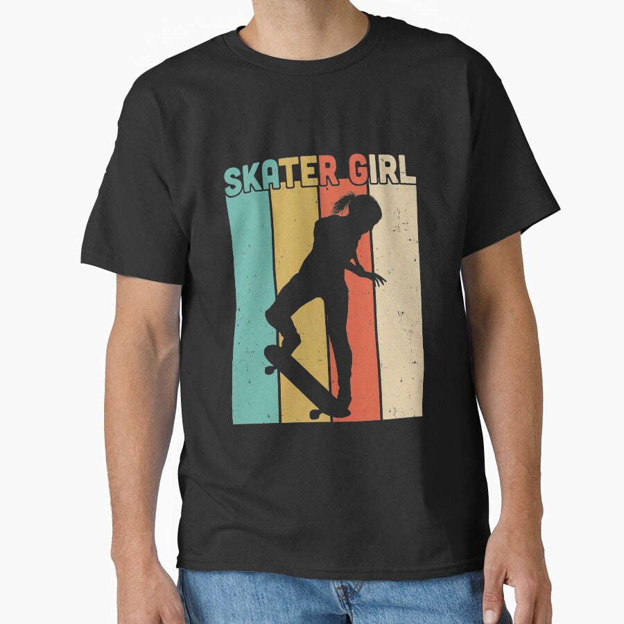 Vintage Skateboard Girls Retro Tee Gift Skateboarding by CreativeGift Hoodie, Sweatshirt | BlankRebels.com (Image 1)