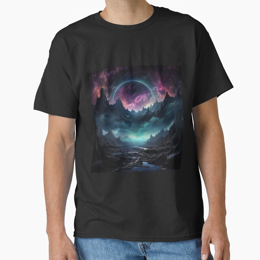 Dark Fantasy Landscape - Black Hole Rising by Fantasy Masterpiece T-Shirts, Hoodie, Sweatshirt | BlankRebels.com (Image 1)