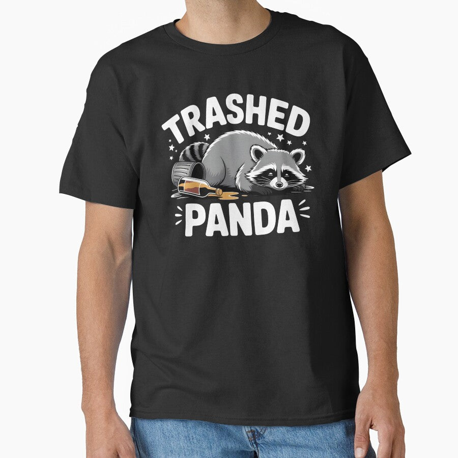 Trashed Panda Drunk Raccoon – Funny Animal Chaos Meme by Redgiant87x T-Shirts, Hoodie, Sweatshirt | BlankRebels.com (Image 1)