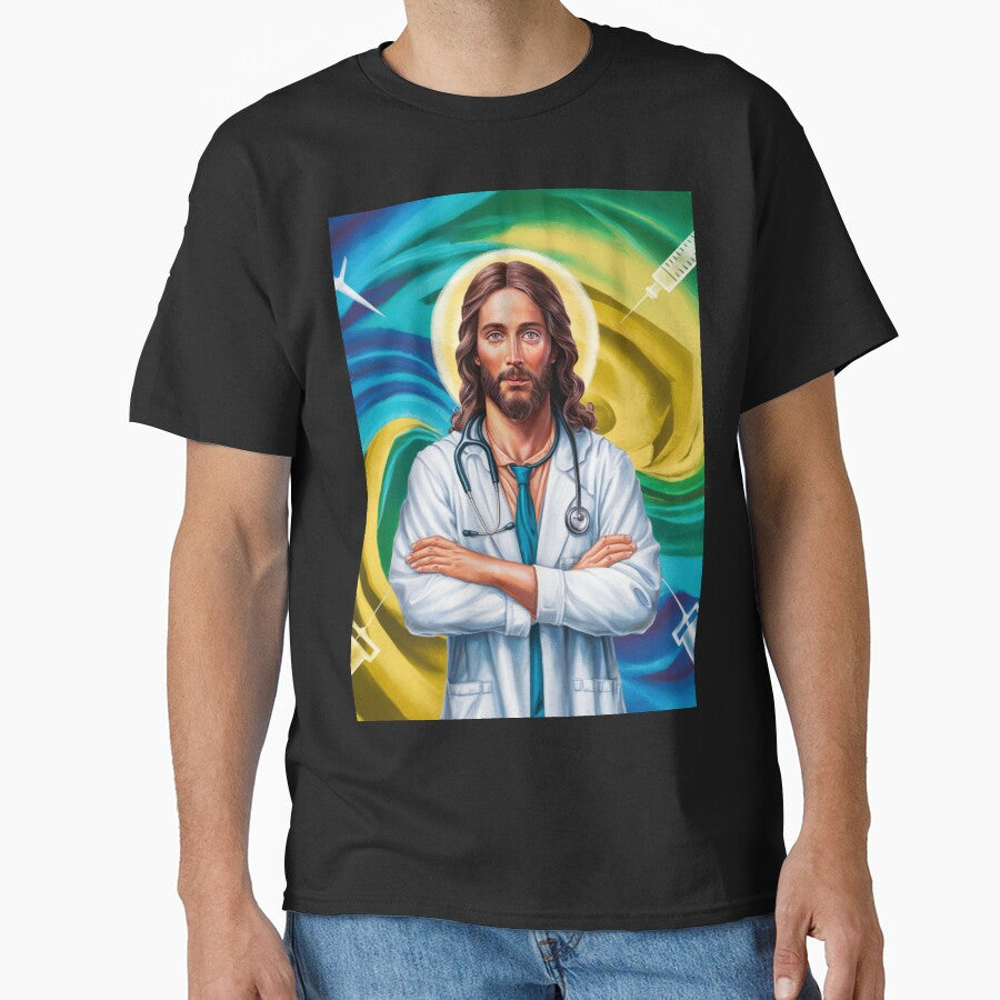 JESUS DOCTOR". JESUS WATERCOLOUR PAINTING T-Shirts, Hoodie, Sweatshirt
