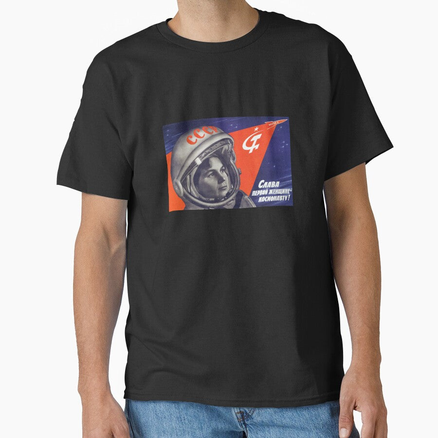 Glory To The First Woman Cosmonaut - Valentina Tereskhova by warishellstore T-Shirts, Hoodie, Sweatshirt (Image 1)