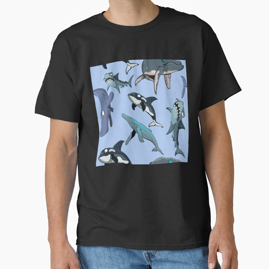 Whale Pattern by virilamissa T-Shirts, Hoodie, Sweatshirt | BlankRebels.com (Image 1)