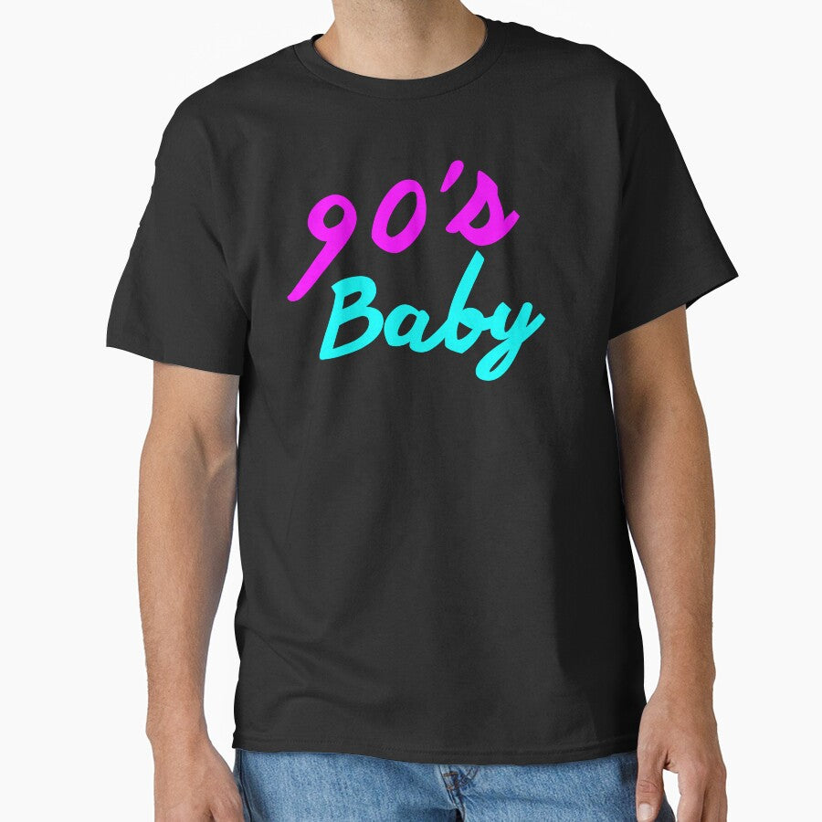 Stylish Script 90's Baby neon by Weknes T-Shirts, Hoodie, Sweatshirt | BlankRebels.com (Image 1)