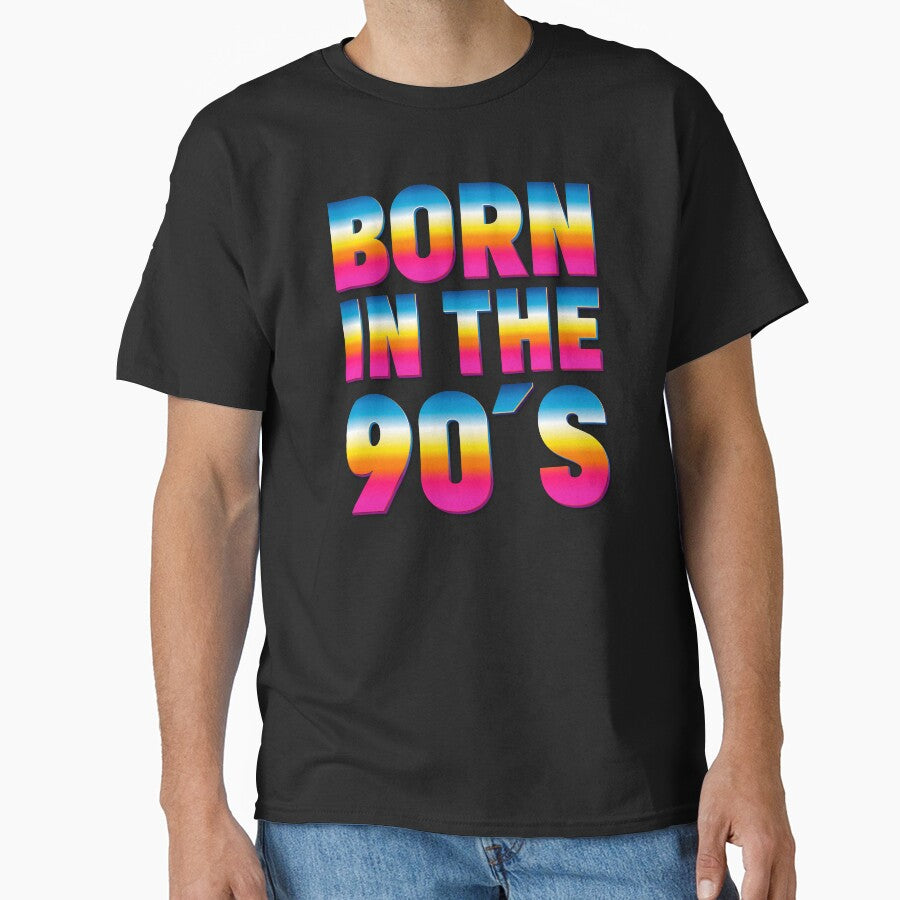 Born in 90s Retro T-SHIRT by Músico Ilustre Hoodie, Sweatshirt | BlankRebels.com (Image 1)