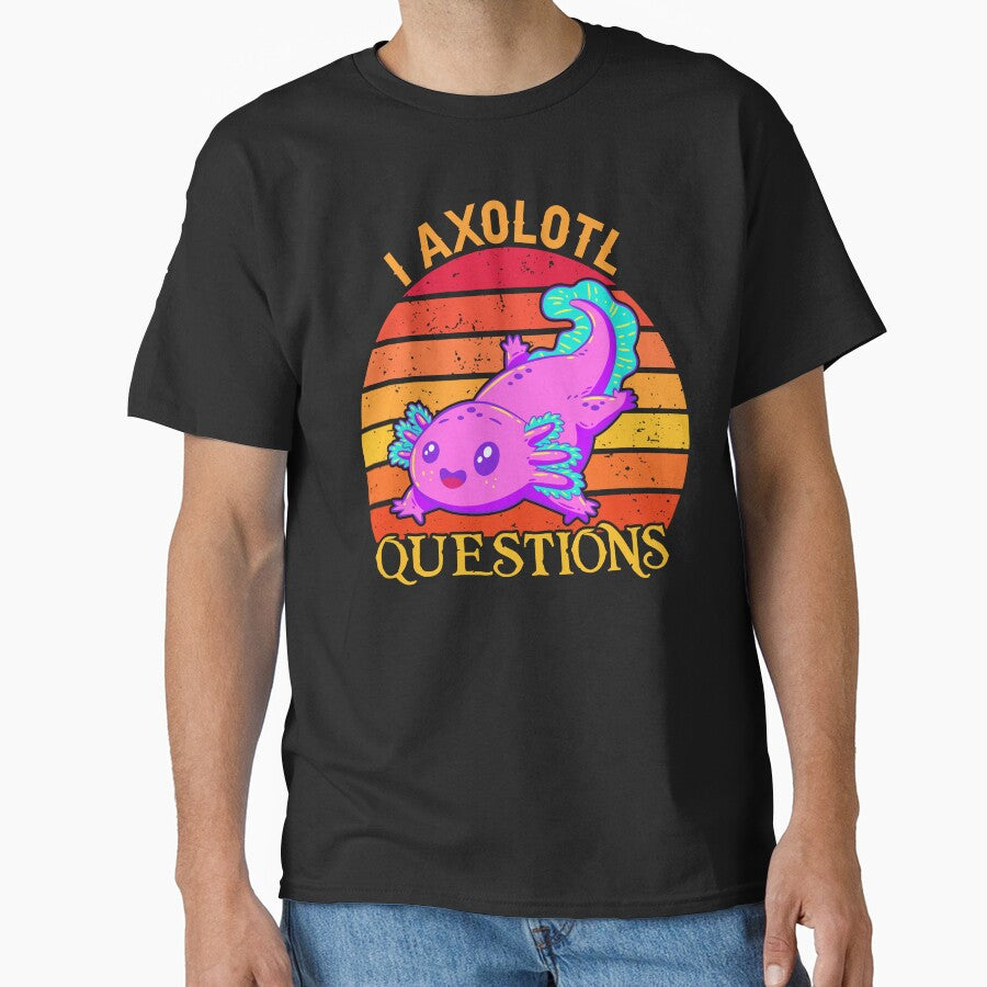 I Axolotl Questions Cute Axolotl Gift for Kids - Boys - Girls by OUSSAMAVIP T-Shirts, Hoodie, Sweatshirt (Image 1)