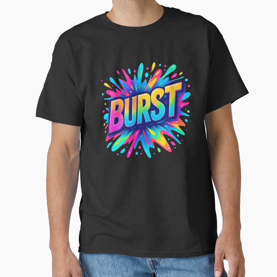 Burst Graphic Design Neon Energy Print by Zippy's Page T-Shirts, Hoodie, Sweatshirt | BlankRebels.com (Image 1)