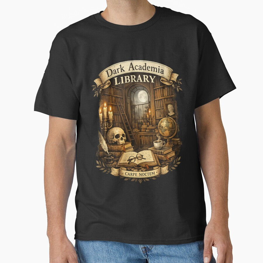 Dark Academia Library by Cute Alien T-Shirts, Hoodie, Sweatshirt | BlankRebels.com (Image 1)