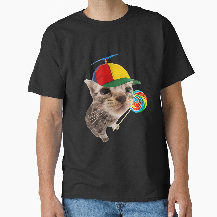 Silly Cat With Lollipop Meme by FloraPlantTees T-Shirts, Hoodie, Sweatshirt | BlankRebels.com (Image 1)