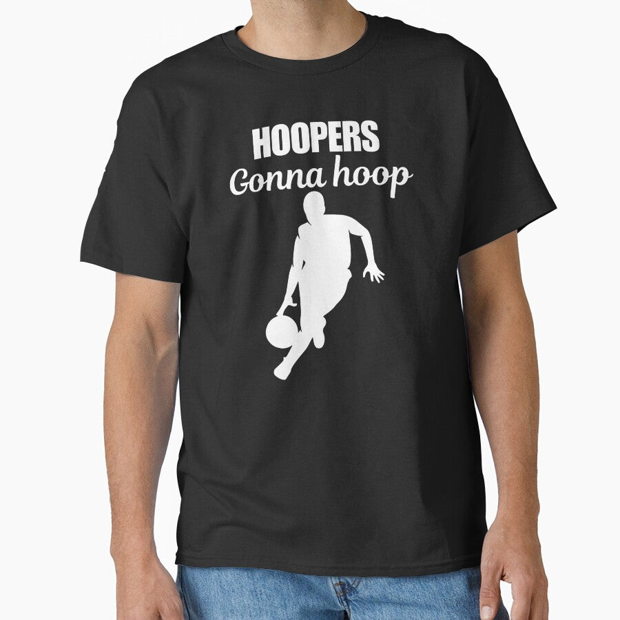 Hoopers gonna hoop, funny quote or saying for athletes and people who love and like basketball sport.. by... (Image 1)