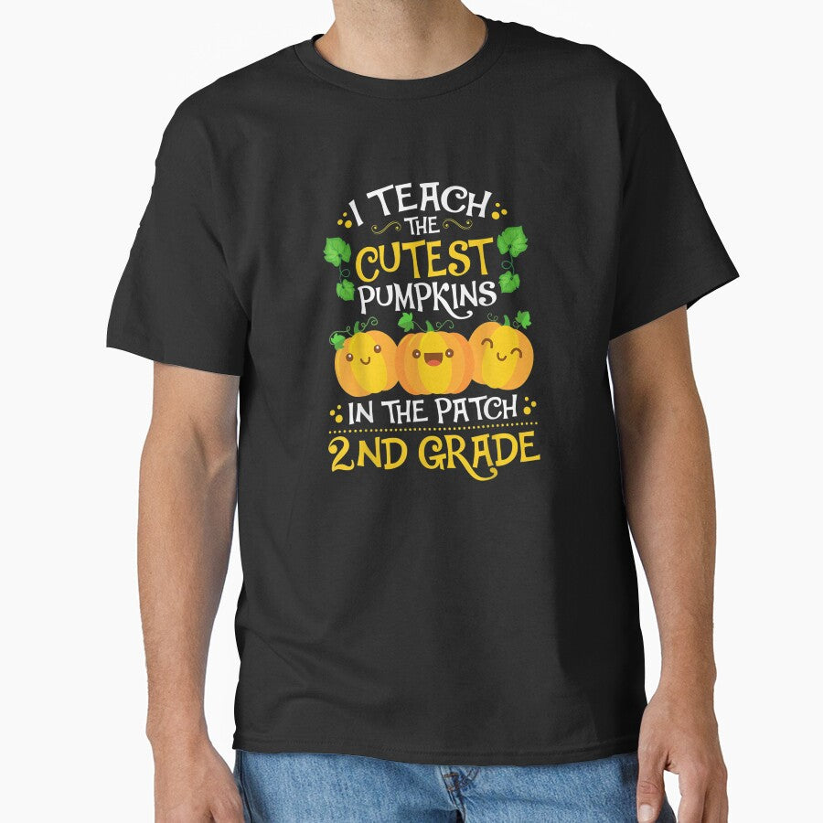 Teacher Halloween 2ND Grade - Second Grade Cutest Pumpkins by Spencerhowar T-Shirts, Hoodie, Sweatshirt (Image 1)