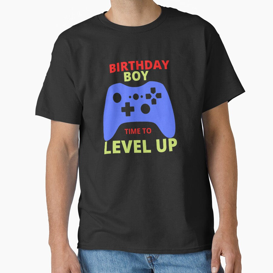 Isheilstylish BORTHDAY BOY TIME TO LEVEL UP by Isheilstylish T-Shirts, Hoodie, Sweatshirt | BlankRebels.com (Image 1)