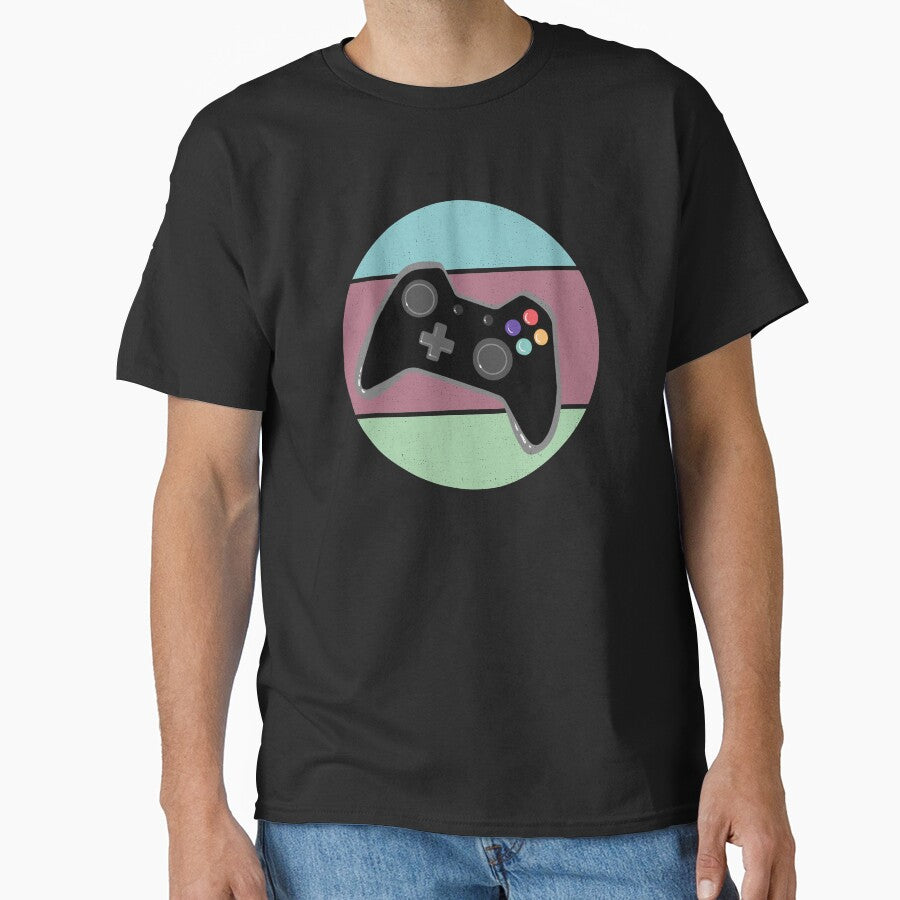 Retro Black Game Controller by Desha001 T-Shirts, Hoodie, Sweatshirt | BlankRebels.com (Image 1)