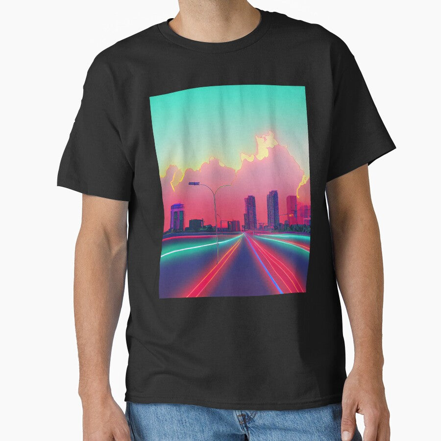 Long Beach Neon Vaporwave by ComicsFactory T-Shirts, Hoodie, Sweatshirt | BlankRebels.com (Image 1)