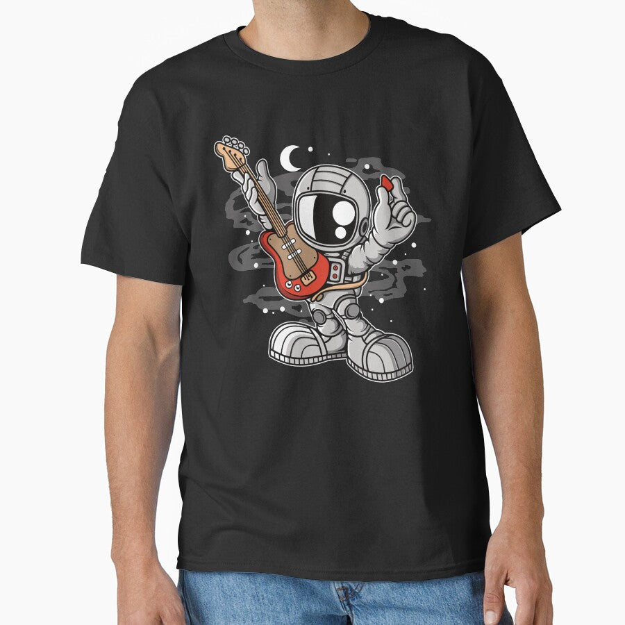 Astronaut Guitar - Funny Outer Space Lovers by Desteroids T-Shirts, Hoodie, Sweatshirt | BlankRebels.com (Image 1)