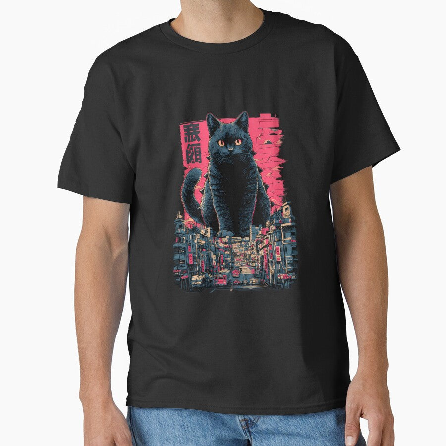 Vintage Catzilla Cat Japanese III by WolfmanProphecy