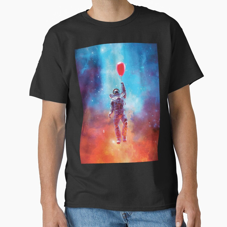 Astronaut With Balloon Floating Into Space by mouad naouiri T-Shirts, Hoodie, Sweatshirt | BlankRebels.com (Image 1)