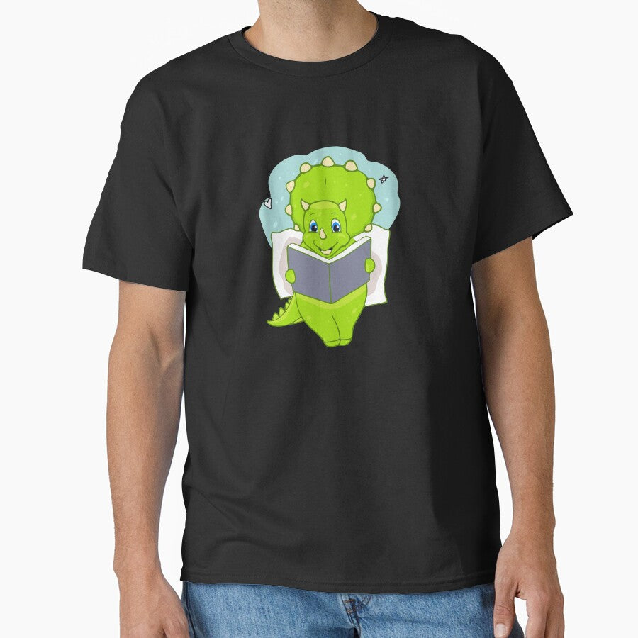 Book Reading Dinosaur by iHeartDinosaurs T-Shirts, Hoodie, Sweatshirt | BlankRebels.com (Image 1)