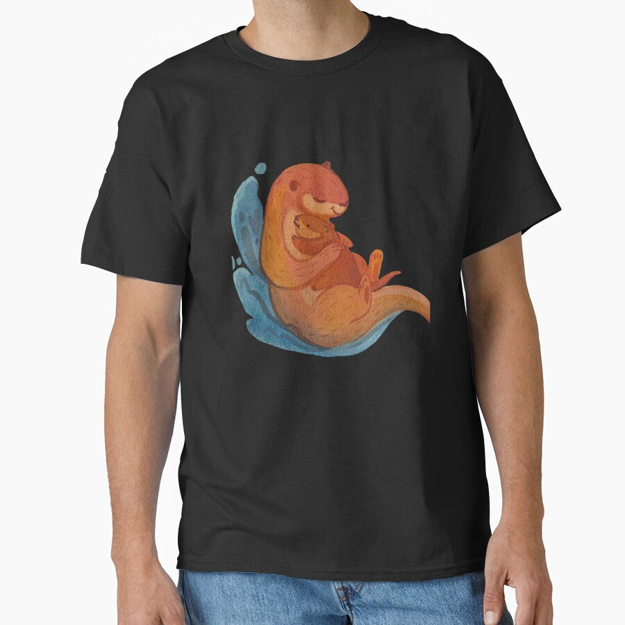 Significant Otters - Otters holding hands by Mateusz Majcherek T-Shirts, Hoodie, Sweatshirt | BlankRebels.com (Image 1)