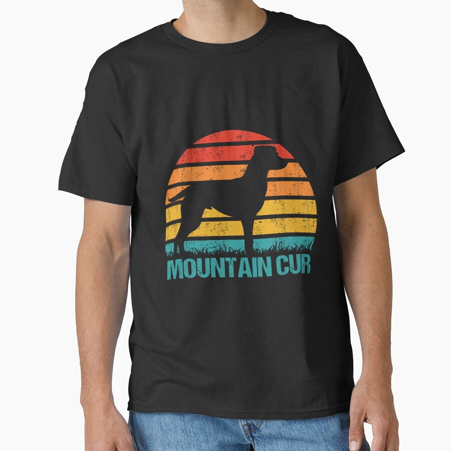 Mountain Cur Dog Retro Vintage by richter74 T-Shirts, Hoodie, Sweatshirt | BlankRebels.com (Image 1)