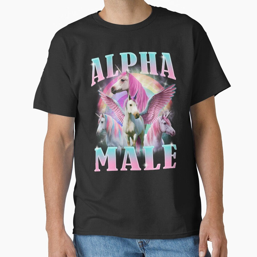 Alpha Male Unicorn Funny Meme by BelkaMd