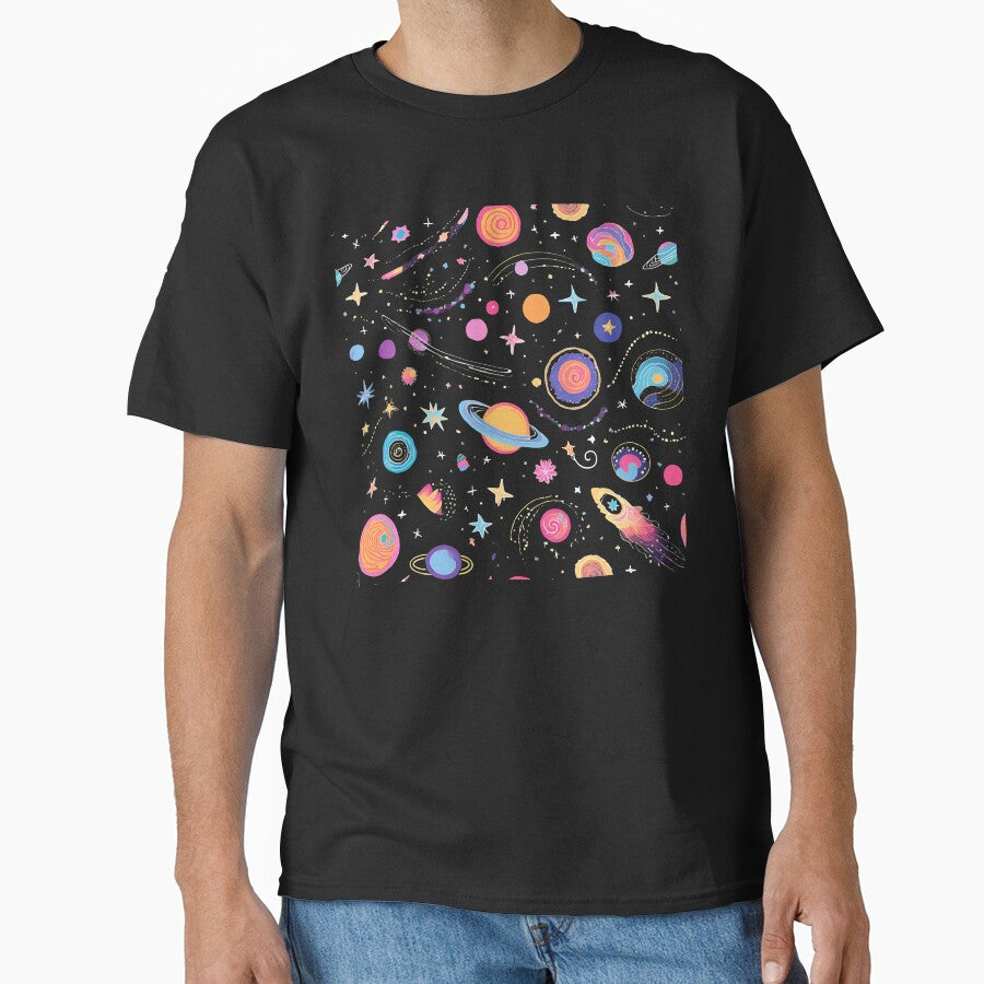 Cute/cool colorful Galaxy/Universe/Planets design by SEVENPRINTS T-Shirts, Hoodie, Sweatshirt | BlankRebels.com (Image 1)