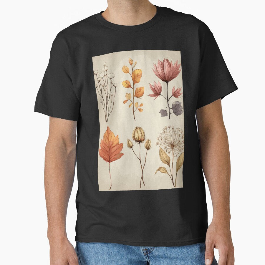 Earthy Journal Botanical Sketching by bapupa T-Shirts, Hoodie, Sweatshirt | BlankRebels.com (Image 1)