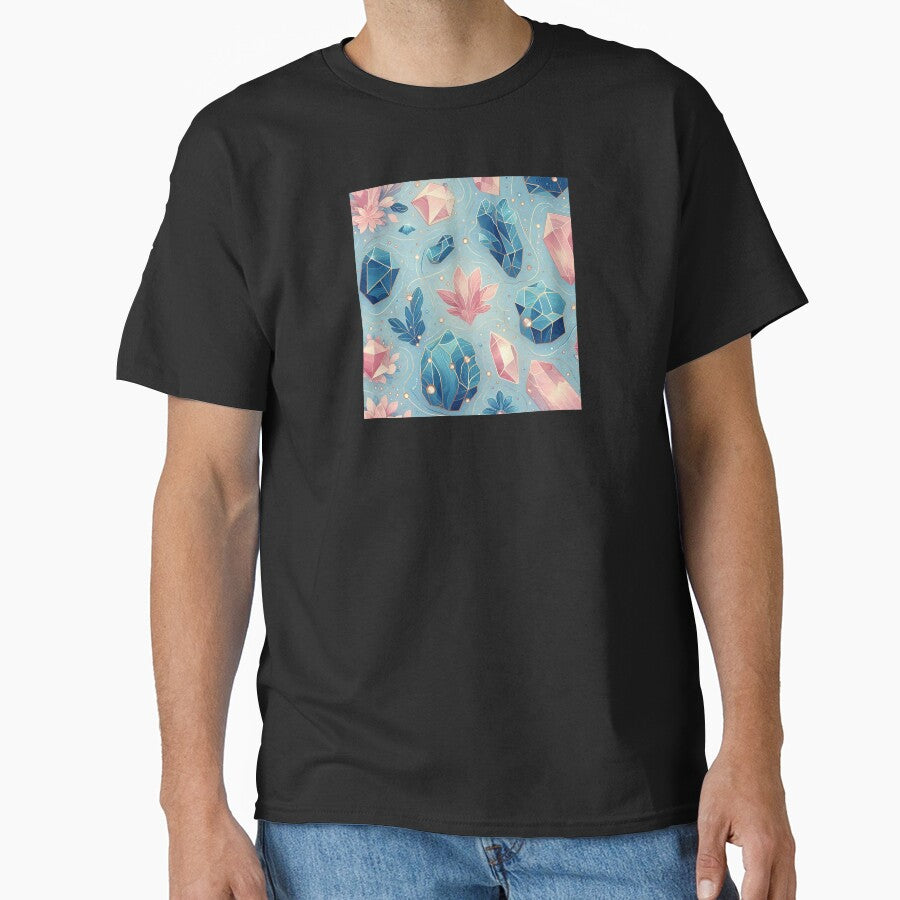 Blue Quartz Seamless Pattern by Thedigital91 T-Shirts, Hoodie, Sweatshirt | BlankRebels.com (Image 1)