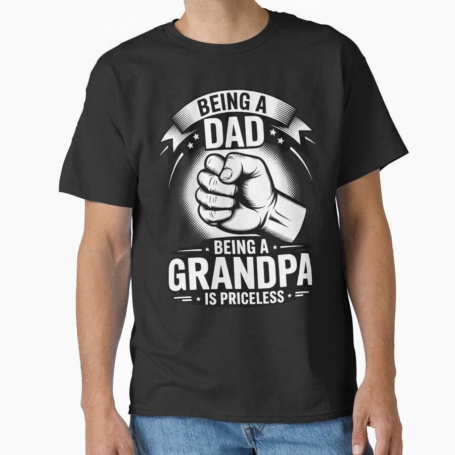 Being A Dad Is An Honor Being A Grandpa Is Priceless by silladive T-Shirts, Hoodie, Sweatshirt | BlankRebels.com (Image 1)