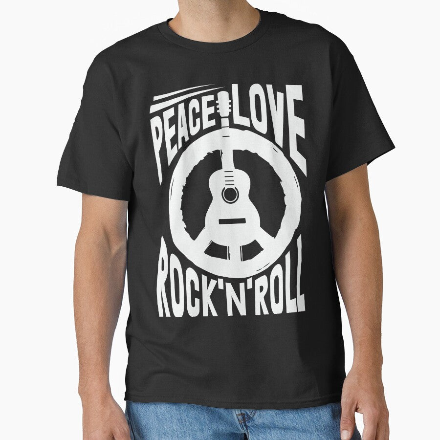Peace Love Rock'n Roll by AEGMEDIA T-Shirts, Hoodie, Sweatshirt | BlankRebels.com (Image 1)