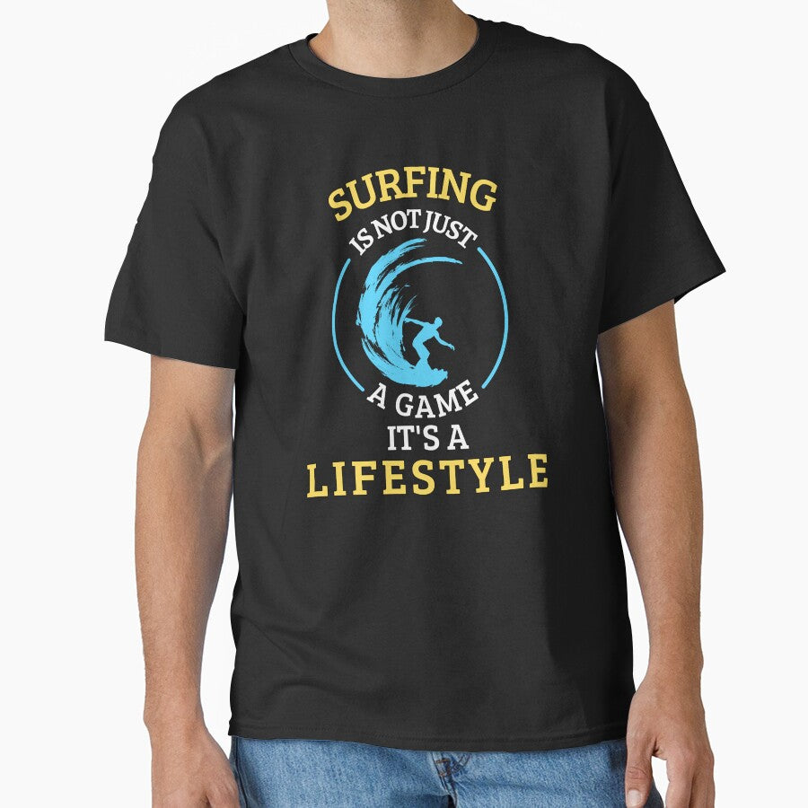 Surfing is not a game it's a lifestyle by annoying-shirts Hoodie, Sweatshirt | BlankRebels.com (Image 1)