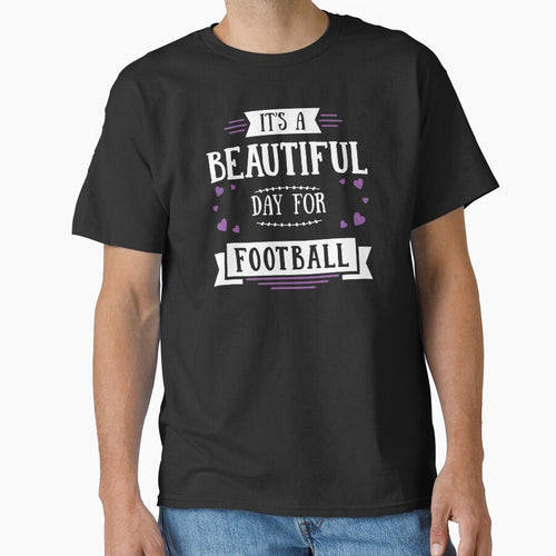 It's A Beautiful Day For Football Season Game Day Mom Babe graphic by nikkidawn74 T-Shirts, Hoodie, Sweatshirt (Image 1)