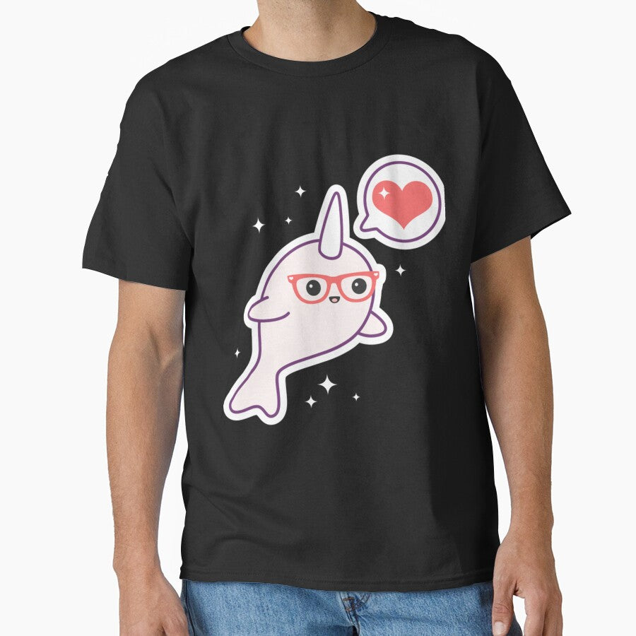Nerd Narwhal by DavidPascall T-Shirts, Hoodie, Sweatshirt | BlankRebels.com (Image 1)