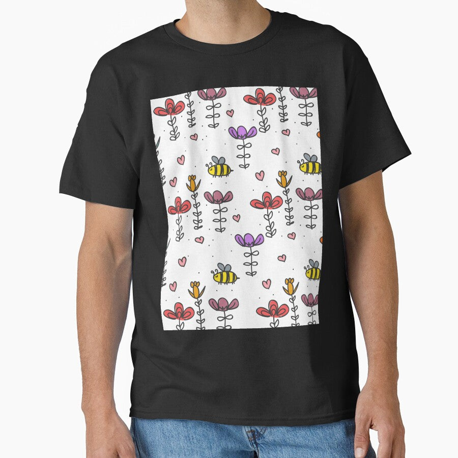bee flower by zaher97 T-Shirts, Hoodie, Sweatshirt | BlankRebels.com (Image 1)