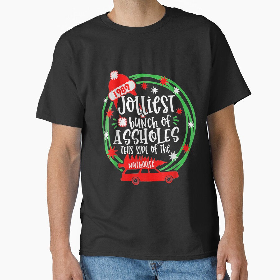 Funny Costume Christmas Tree Truck Jolliest Bunch Of A-Holes by hoangminhsang T-Shirts, Hoodie, Sweatshirt (Image 1)