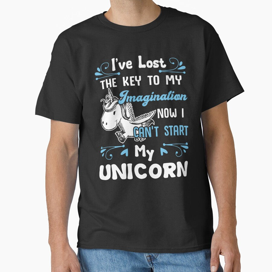Unicorn - I Can't Start My Unicorn by UnknownArtistt T-Shirts, Hoodie, Sweatshirt | BlankRebels.com (Image 1)