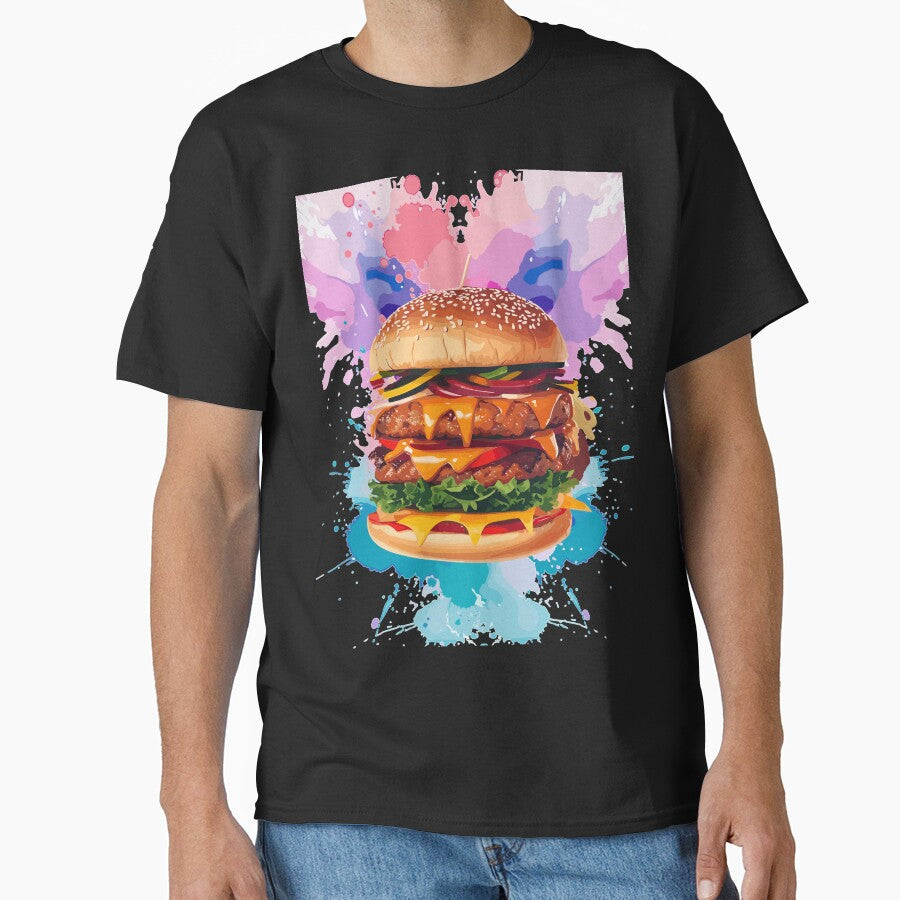 Double Combo Burger - Fast Food Favorite by FridPix T-Shirts, Hoodie, Sweatshirt | BlankRebels.com (Image 1)