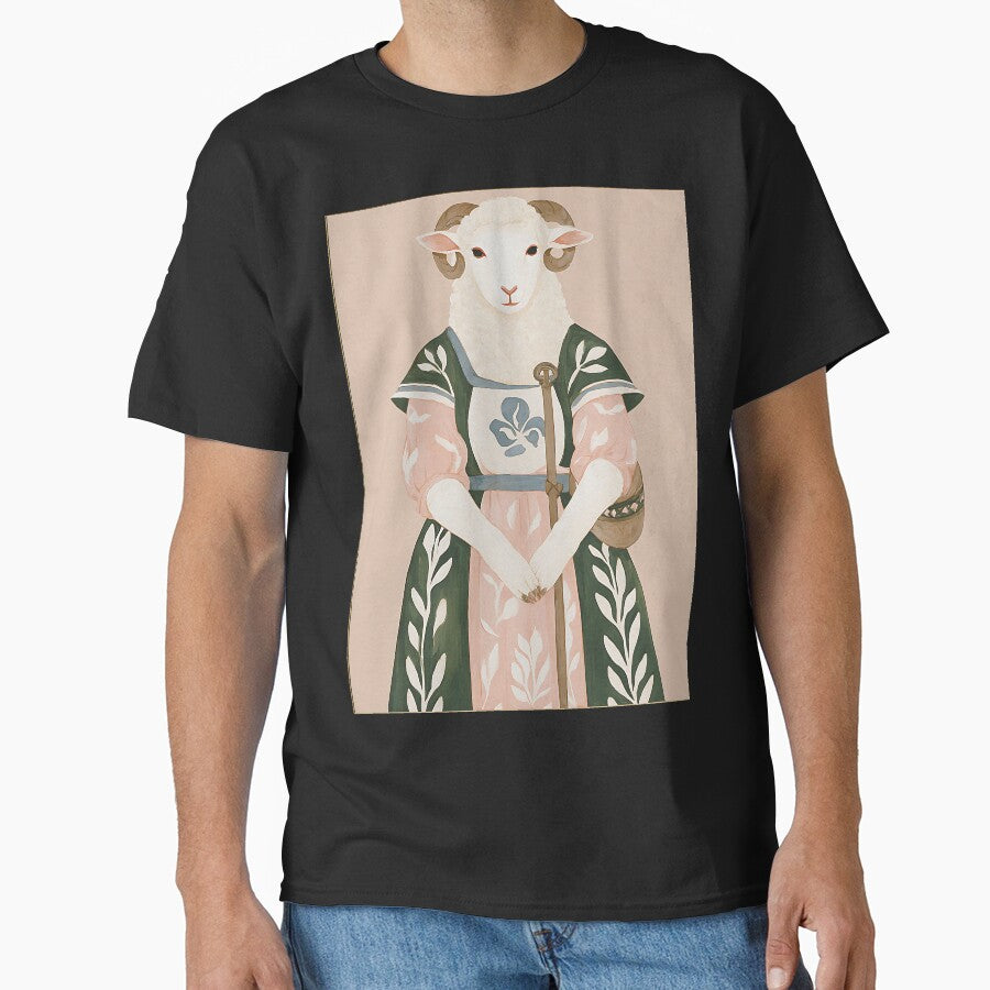 The Whimsical Cottagecore Sheep by bapupa T-Shirts, Hoodie, Sweatshirt | BlankRebels.com (Image 1)