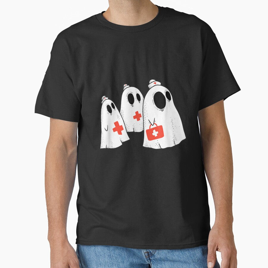 Halloween Medical and Nurse s for Women and Men Ghosts by Jonahjimenez T-Shirts, Hoodie, Sweatshirt (Image 1)