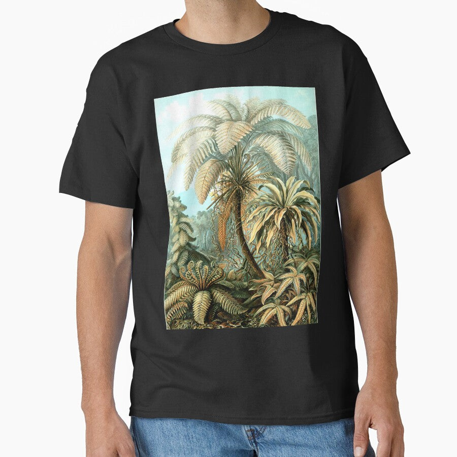Palm Tree Vintage Botanical Illustration Tropical Nature Lovers by RickE T-Shirts, Hoodie, Sweatshirt (Image 1)