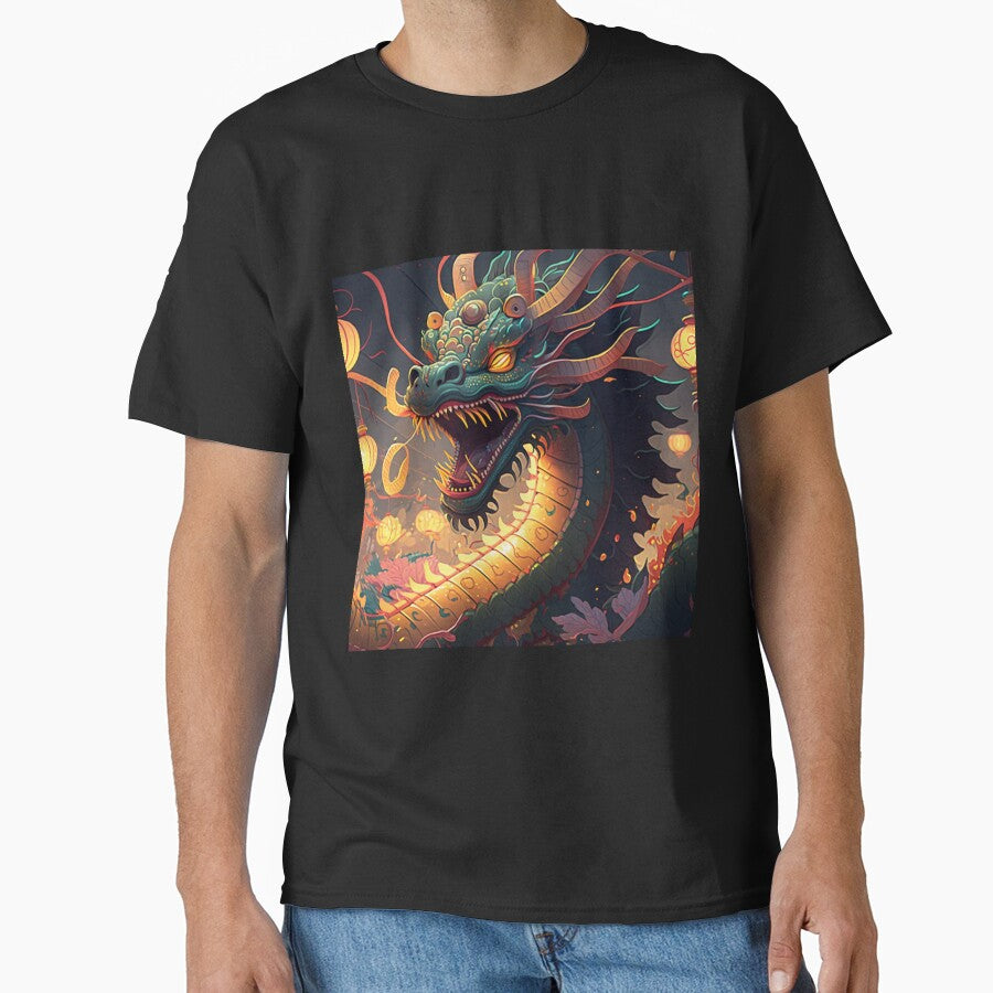 Roaring Dragon Face - Powerful and Fierce Dragon Art by JustArtDesign9 T-Shirts, Hoodie, Sweatshirt (Image 1)