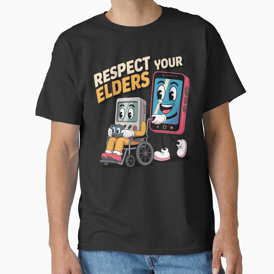 Respect Your Elders Gaming Control Retro – Classic Retro Gaming Humor by Redgiant87x T-Shirts, Hoodie, Sweatshirt (Image 1)