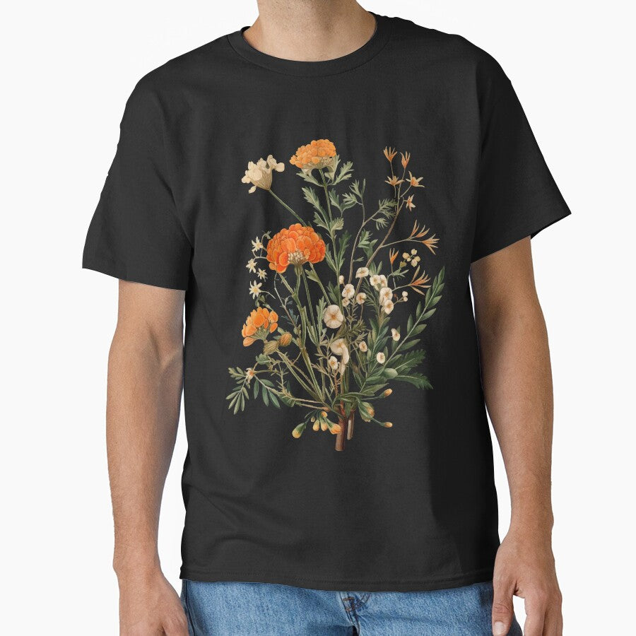 Vintage orange wildflowers by Enyr T-Shirts, Hoodie, Sweatshirt | BlankRebels.com (Image 1)