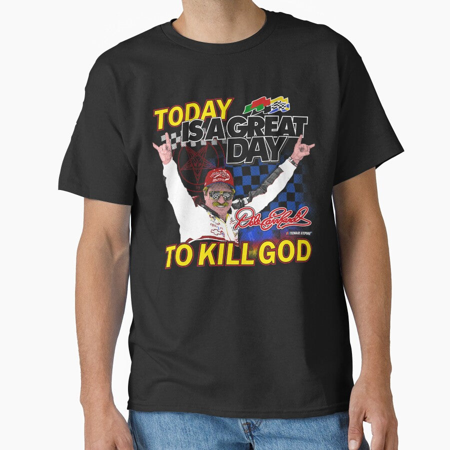 Dale Earnhardt ShirtEarn hard Kill God by AntoniusBachman T-Shirts, Hoodie, Sweatshirt | BlankRebels.com (Image 1)