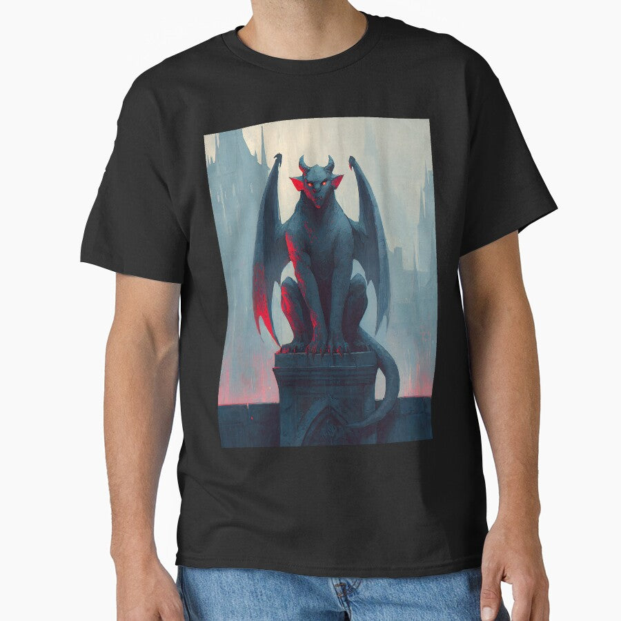 Eerie Dark Academia Gargoyle Guardian by bapupa T-Shirts, Hoodie, Sweatshirt | BlankRebels.com (Image 1)