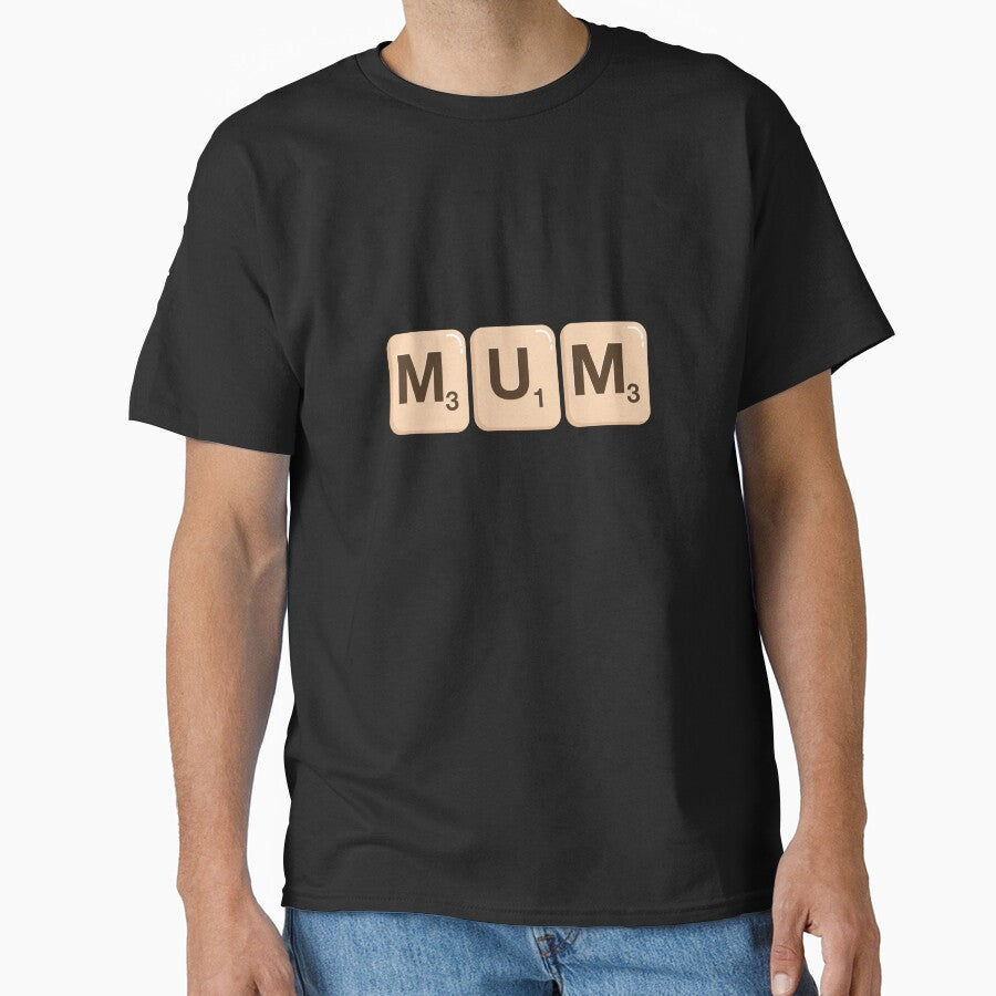 Mum Mummy Mother Scrabble Tile Letters Point Score Games Board Game by SZPdezigns T-Shirts, Hoodie, Sweatshirt (Image 1)