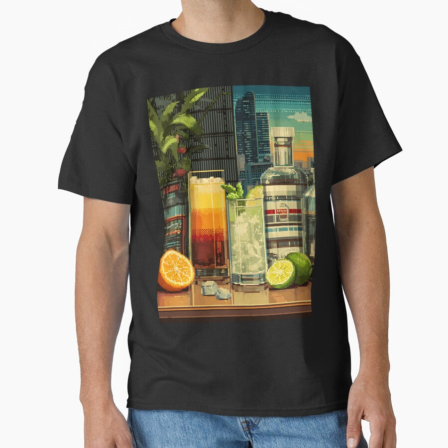 Gaming Pixel Art Drink by bapupa T-Shirts, Hoodie, Sweatshirt | BlankRebels.com (Image 1)