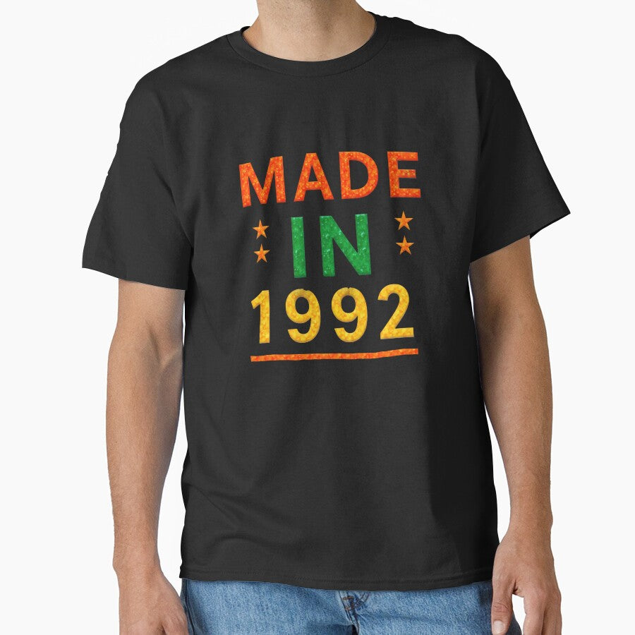 Made In 1992 - Retro Birthday Tee by slickywitty Hoodie, Sweatshirt | BlankRebels.com (Image 1)